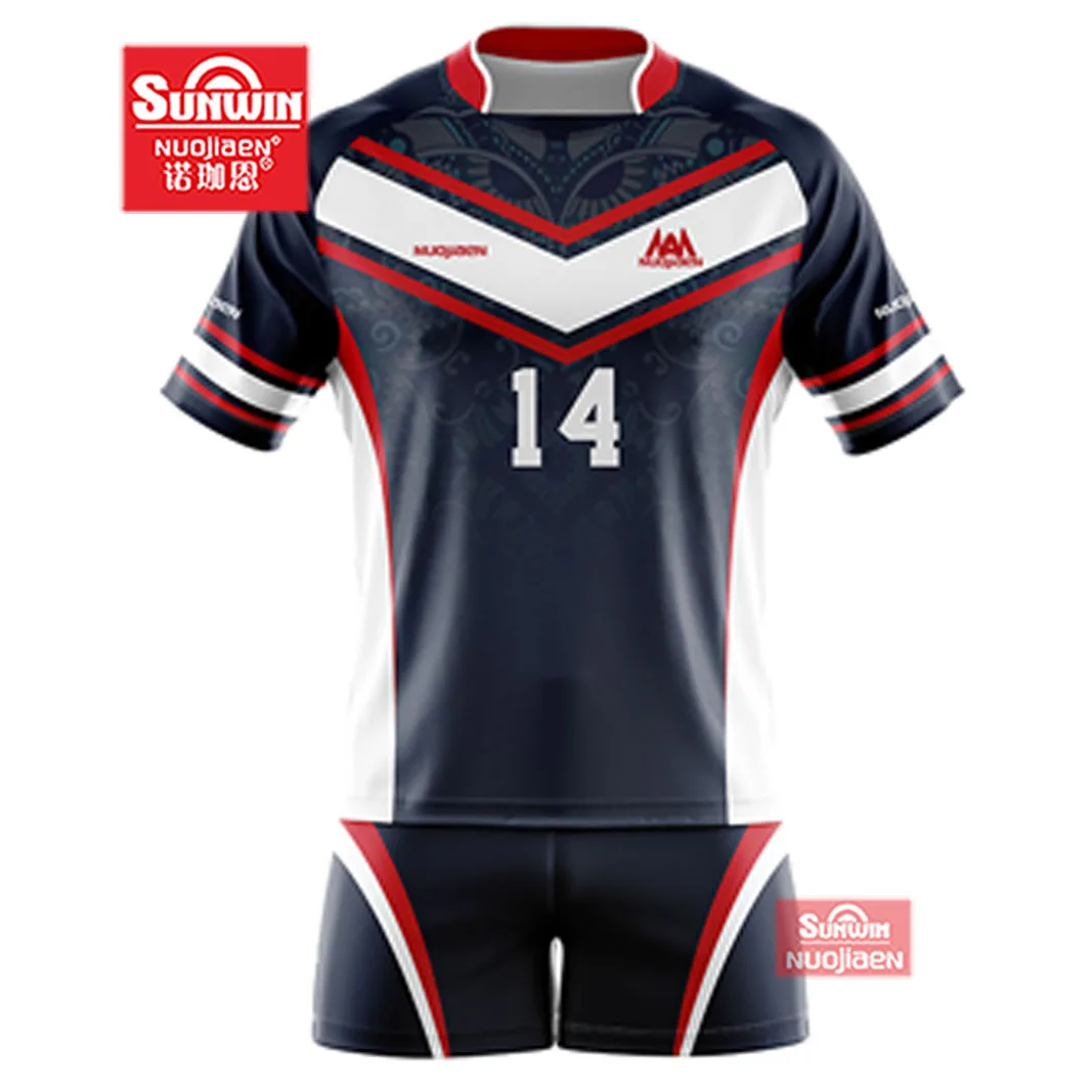 Design Your Own Team Reversible Custom Printing Rugby Uniforms Jersey Overall High Quality Sublimation Printed