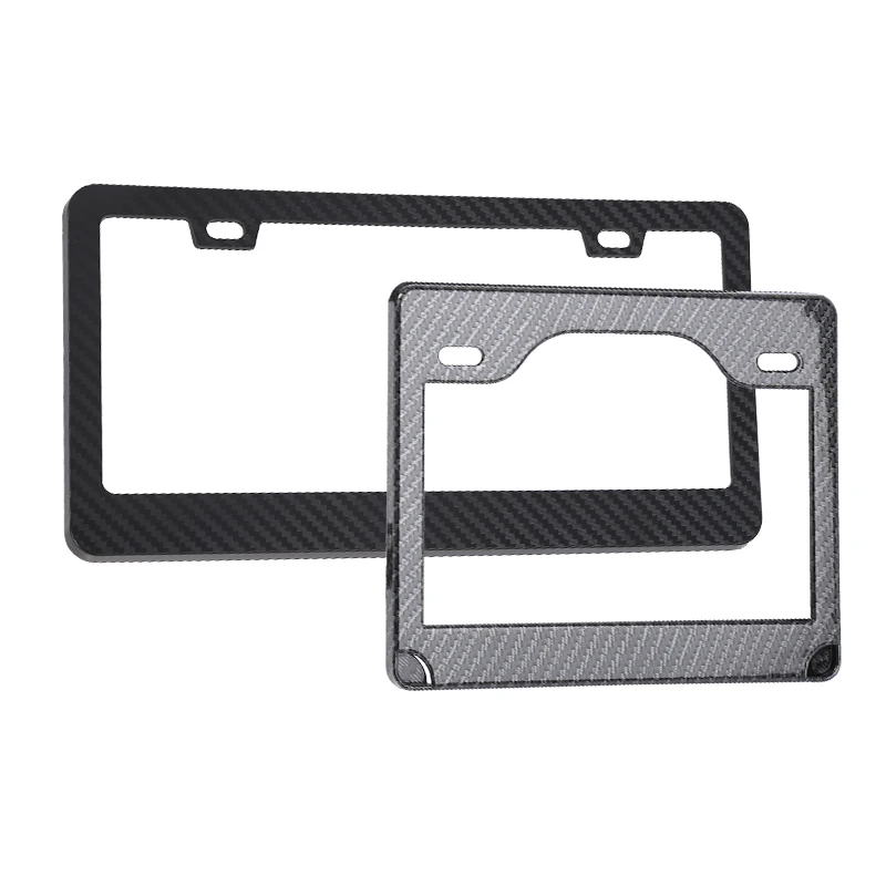 Custom Design Motorcycle carbon fiber license plate frame USA logo Number Plate Frame License Holder Motorcycle plate frame