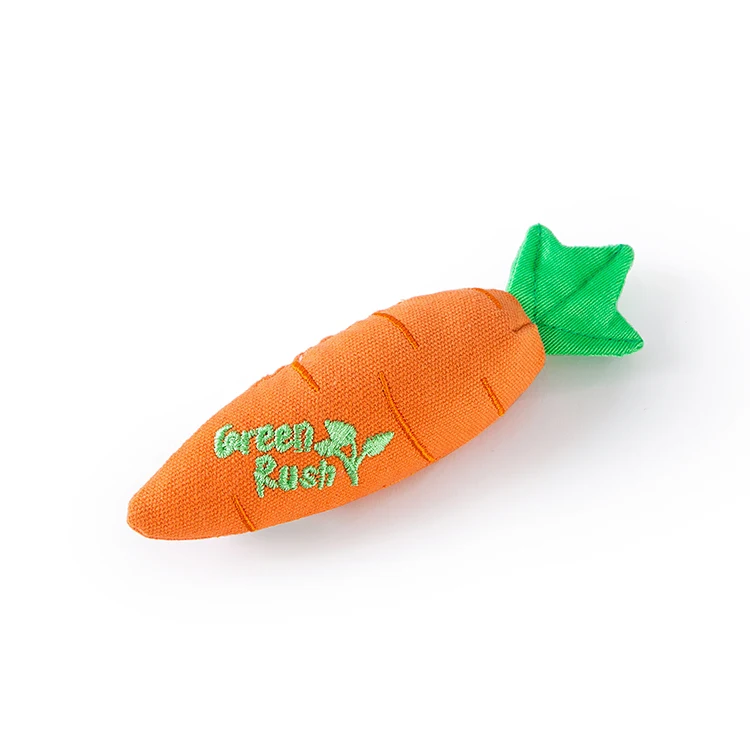 
Carrot Bite-resistant Pet Chew Biting Plush Toys For Small Cat Tug And Play 