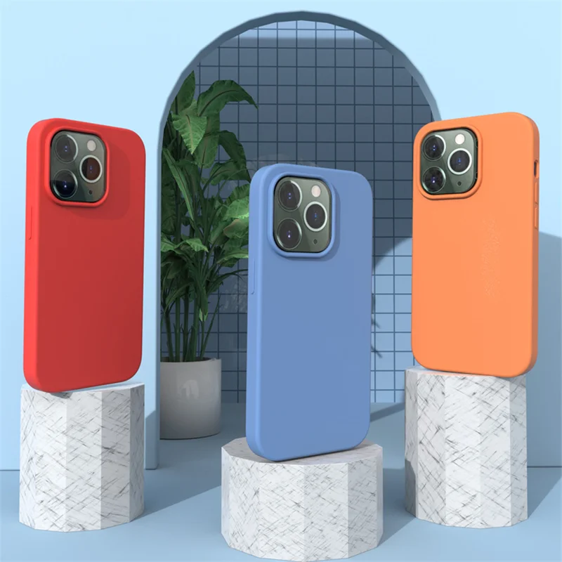 Силиконовый чехол для iPhone 14 13 12 11 Оригинальный жидкий силиконовый Xr