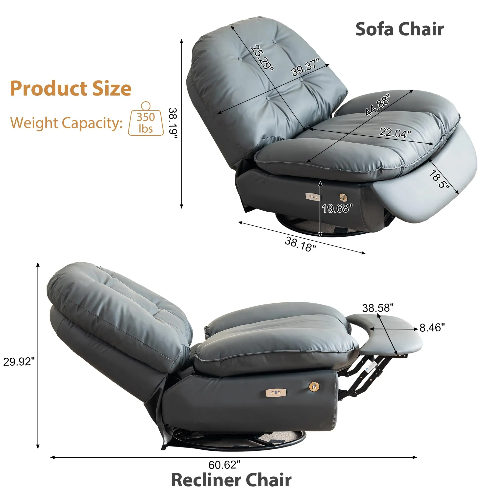 Rocking Chair Cream Theater Manicure Multifunctional Recliner Gua Wind Living Room Lazy Sofa Free Sample Modern Home