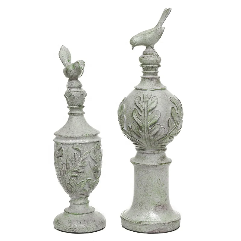 Wholesale Animal Pieces Accessories Artifacts Antique bird Desk Ornament Show Pieces For Home Decoration retro sculpture