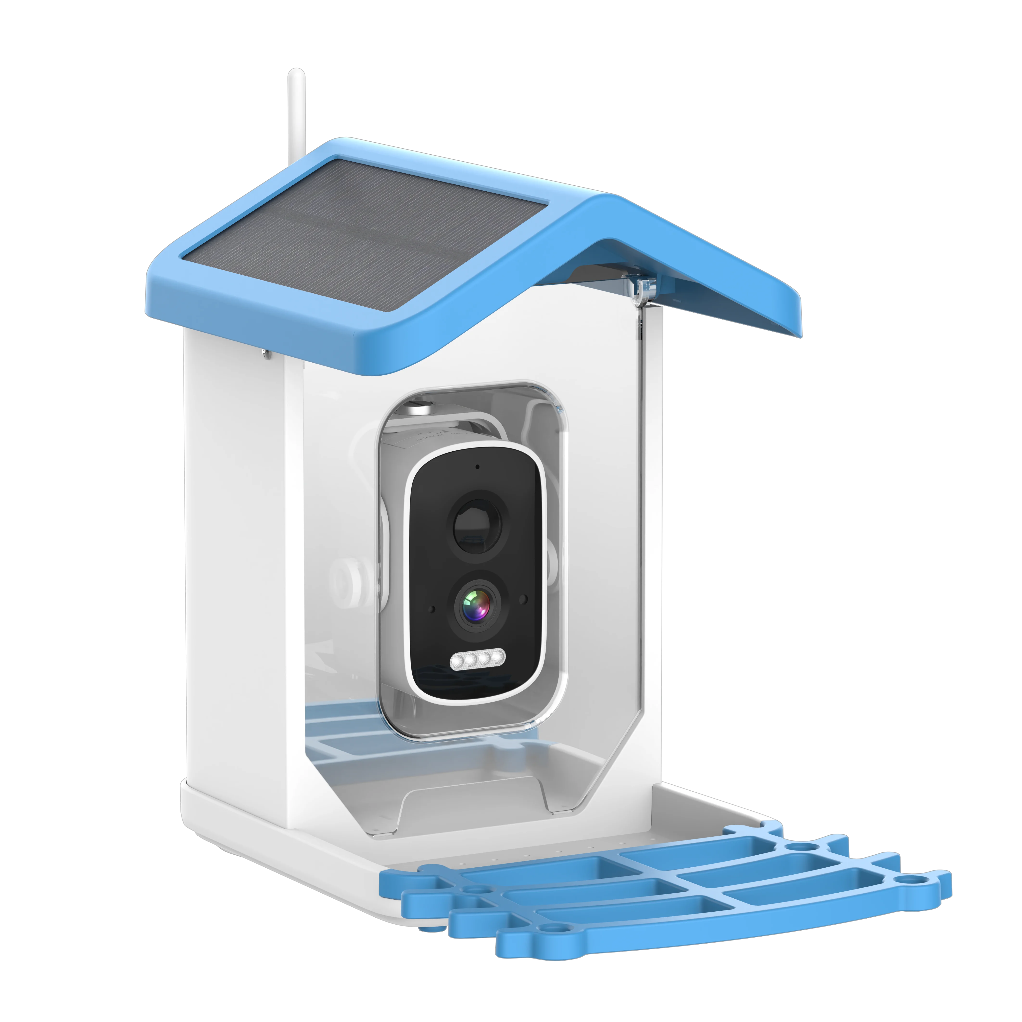 Wholesale App Control Smart Bird Watcher AI Intelligent Recognition Wild Birds Feeders for Outdoors Bird Feeder with Camera