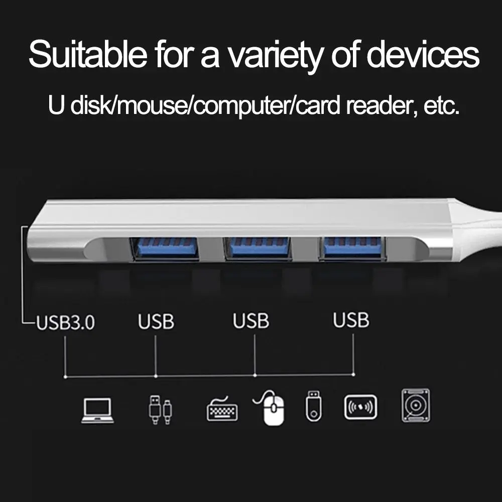 Jasoz Support Otg Function 4 Port Multi Usb Type C Hubs Usb 3.0 Docking Station For Ipad Laptop Macbook Pro