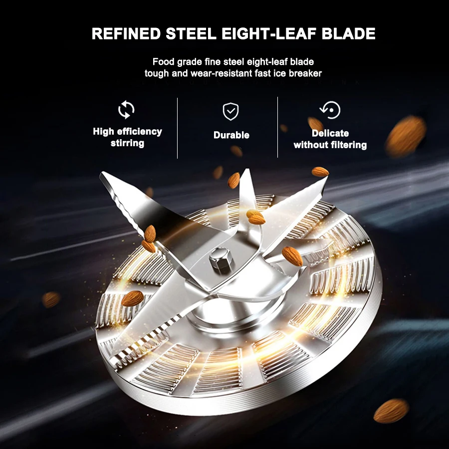 Custom High Performance 2L Large Multi Purpose Commercial Drink Mix Powder Mixer Food Table Blender Machine for Restaurant