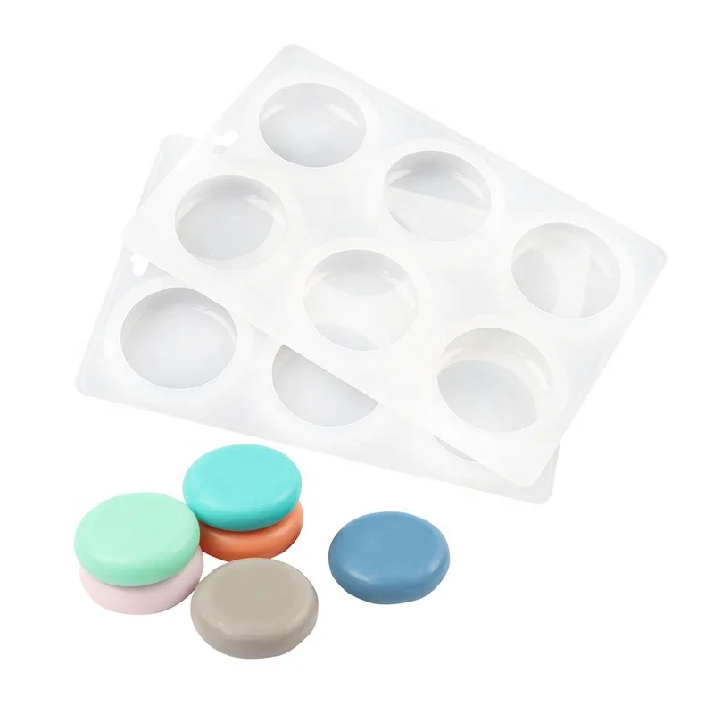 Arriart 6 Cavity Oval custom Silicone Mold Silicone Soap Molds Soap Making molds for soaps