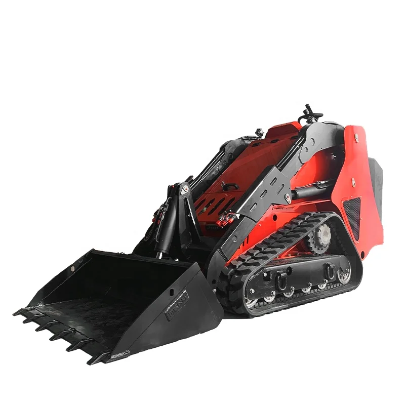 2022 new model 3200kgs EPA diesel hydraulic crawler tracked track skid steer loader with 4 in 1 bucket with teeth