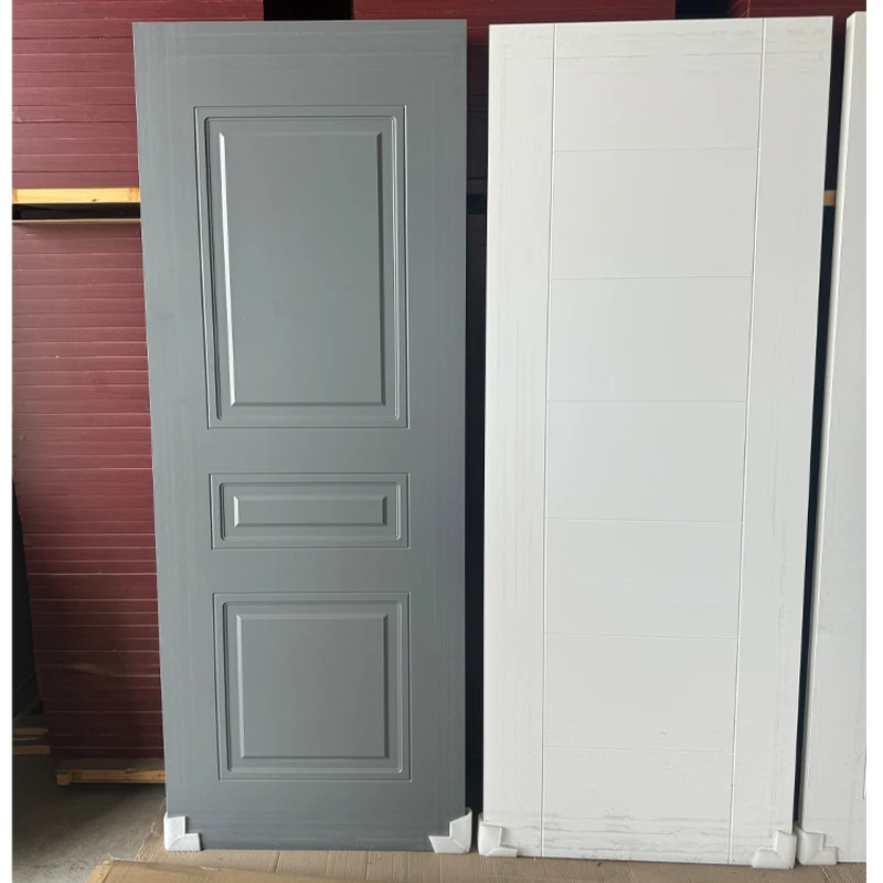 White Primer Smooth Interior Room Door Modern White Internal Door Panels For Sale Prehung Painted Interior Doors