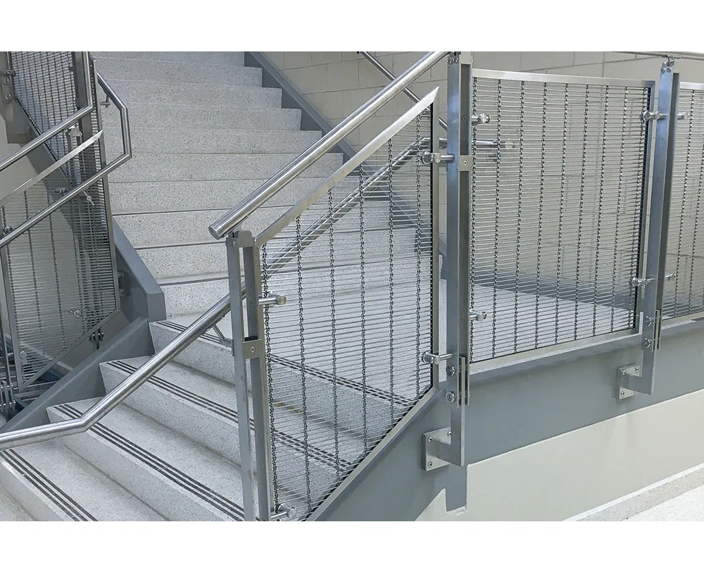 Stainless steel wire rope fence mesh deck railing / balustrade balcony infill inox net mesh