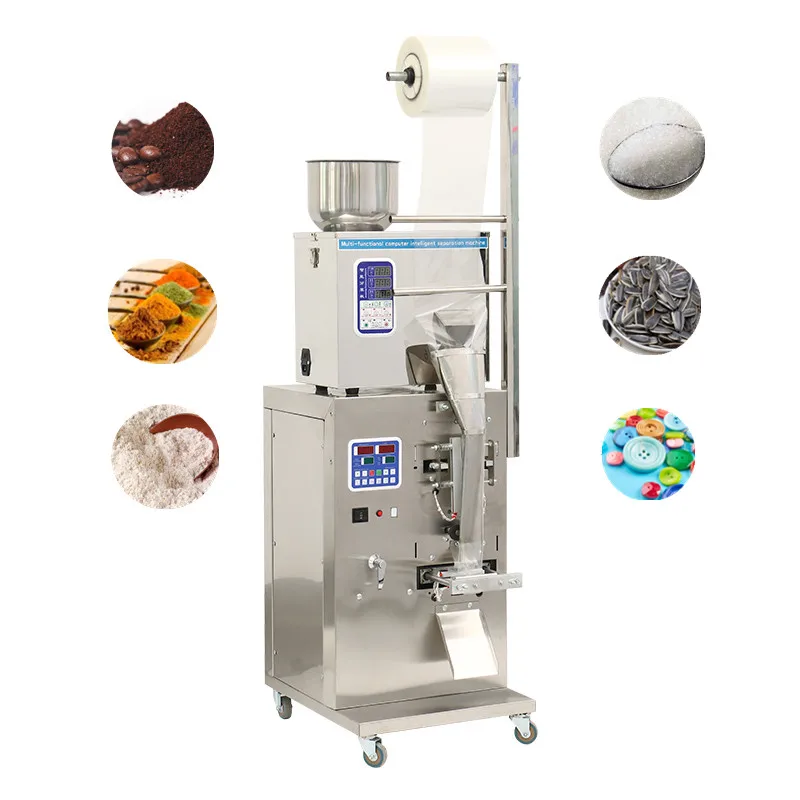 Small automatic packaging machine with date printer & cursor peanut sugar spice oats coffee tea packing