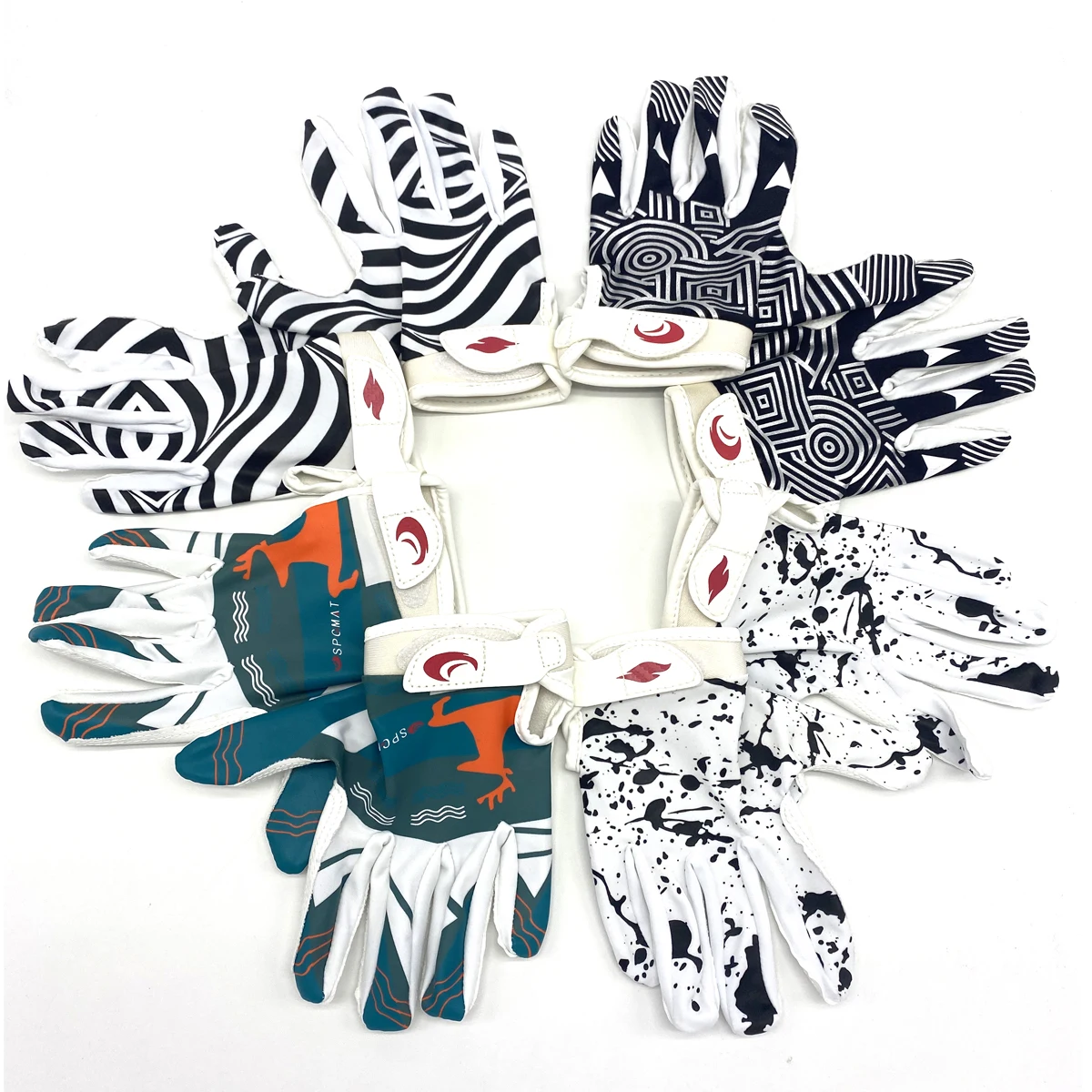 Пользовательский дизайн захват футбольный Приемник Перчатки взрослые дети открытый американский футбол перчатки силиконовые пальмы Молодежные футбольные перчатки