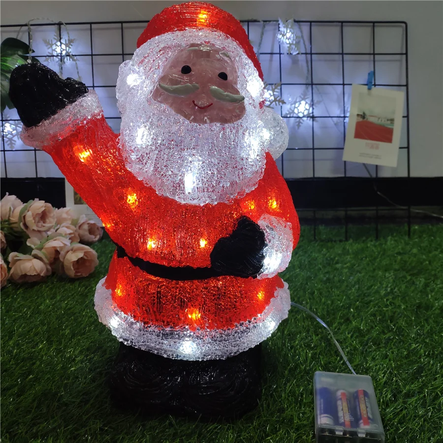 H36CM Santa Claus Light Acrylic LED Light 30L One Piece Shipment