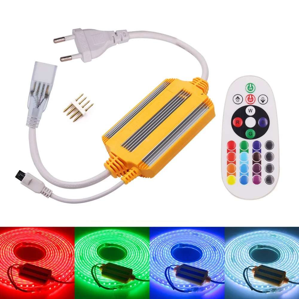 100 м светодиодный RGB ip65 пульт дистанционного управления DMX хрустящий водонепроницаемый гибкий 220 В полосы света