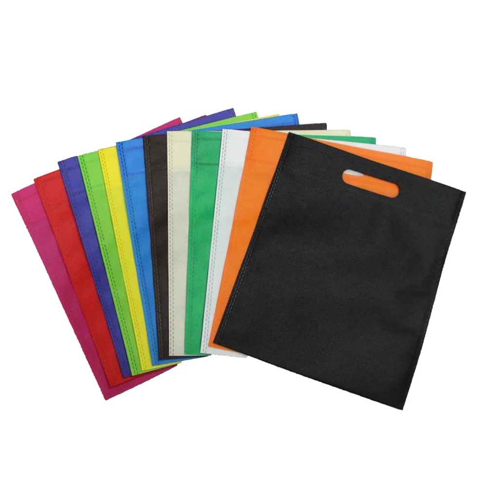 Cheap Price Recyclable PP Polypropylene Non-Woven Bag D Cut Carry Tote D-cut Non woven Bag