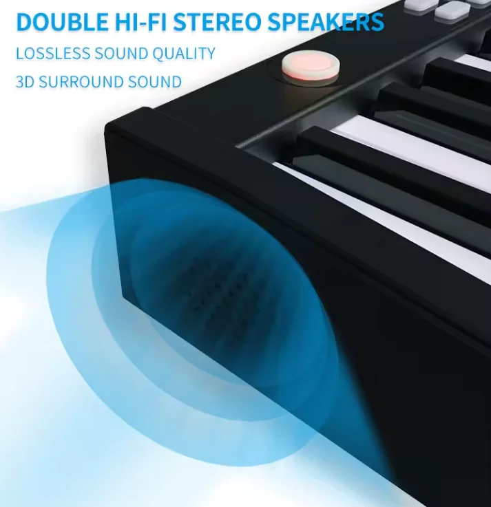 Chinese Digital Piano BX1A With Double HI-FI Stereo Speakers Lossless Sound Quality 3D Surround Sound And Stylish Design