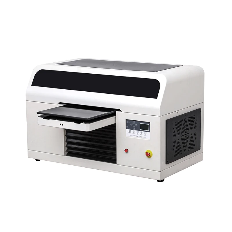Multifunctional Mini Small PVC Card Bottle Golf Desktop Rotary Flatbed Varnish LED UV Printer For Mobile Phone Case