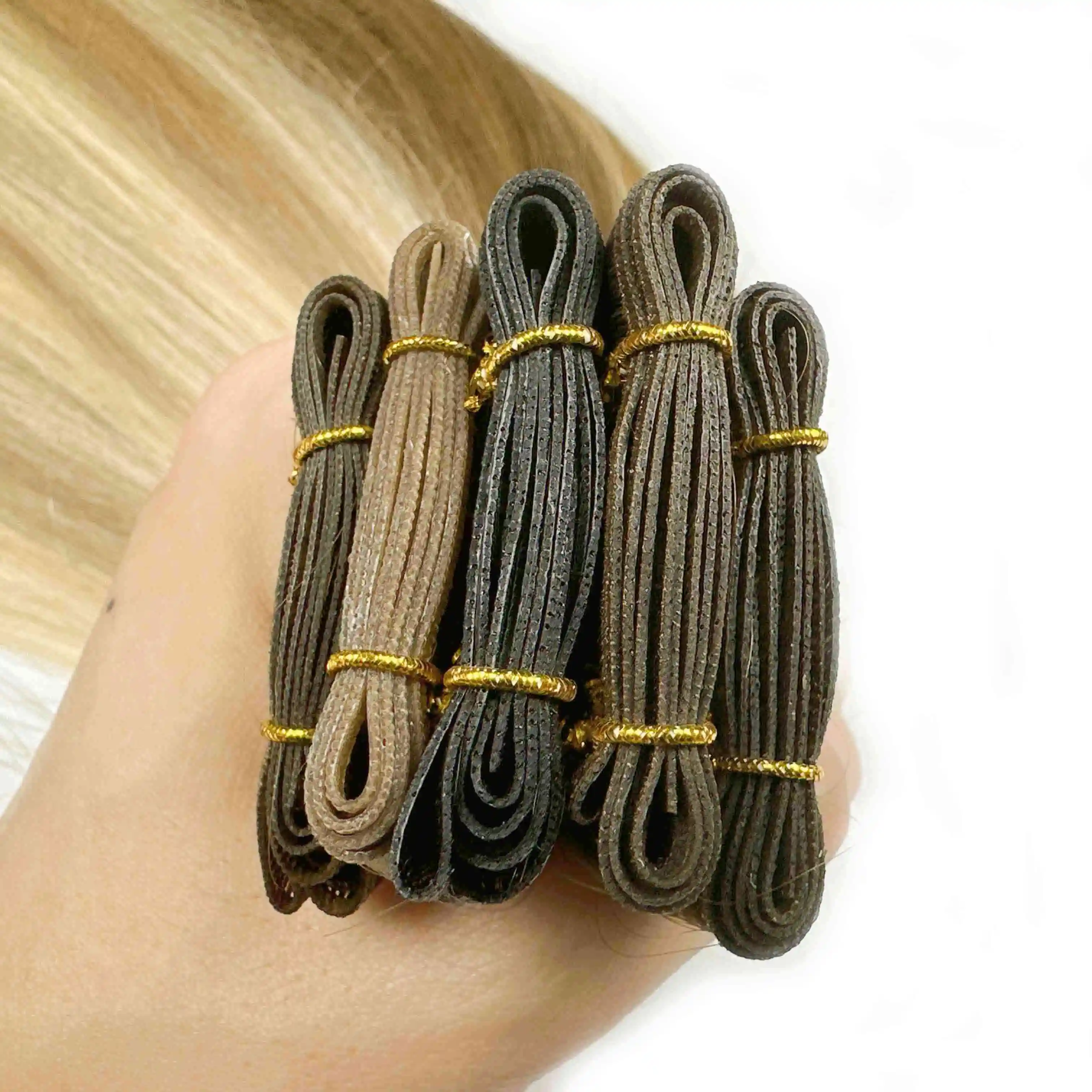 European Virgin Hair Thinnest Invisible Weft No Return Hair Double Drawn Genius Weft Hair Extensions