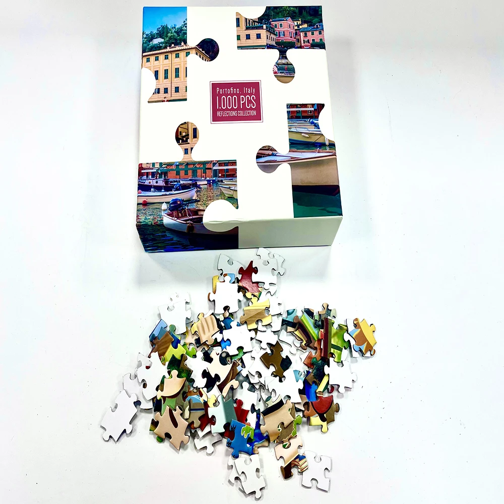 OEM Factory Professional Jigsaw Puzzle Printing 1000 pieces Puzzle Board Game Custom Paper Jigsaw Puzzle for Family Games