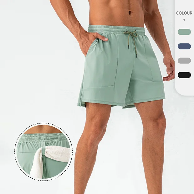 Custom Logo Men Gym Training Workout Casual Clothing Fitness Running Male Trunks Beachwear Sports Shorts With Pocket