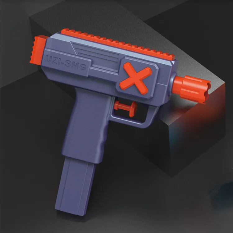 2 dollar store Mini uzi gun toy kid promotional gift smg gun small hand held pistol toy spray plastic water gun for boys girls