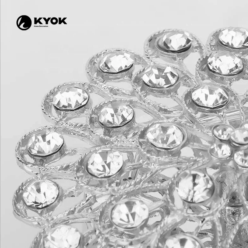 Easy to install  KYOK beaded tassels curtain tieback  leaf curtain tieback decorative shining curtain tieback