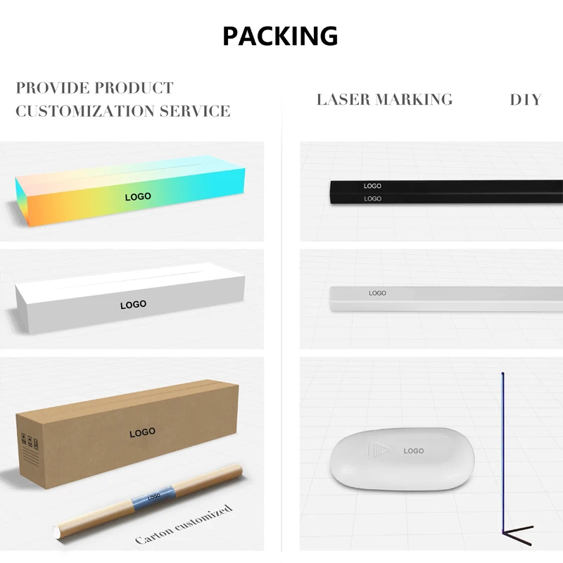 Blind bulk Dropshipping modern nordic RGBW dimmable remote control noxu design led minimal lamp