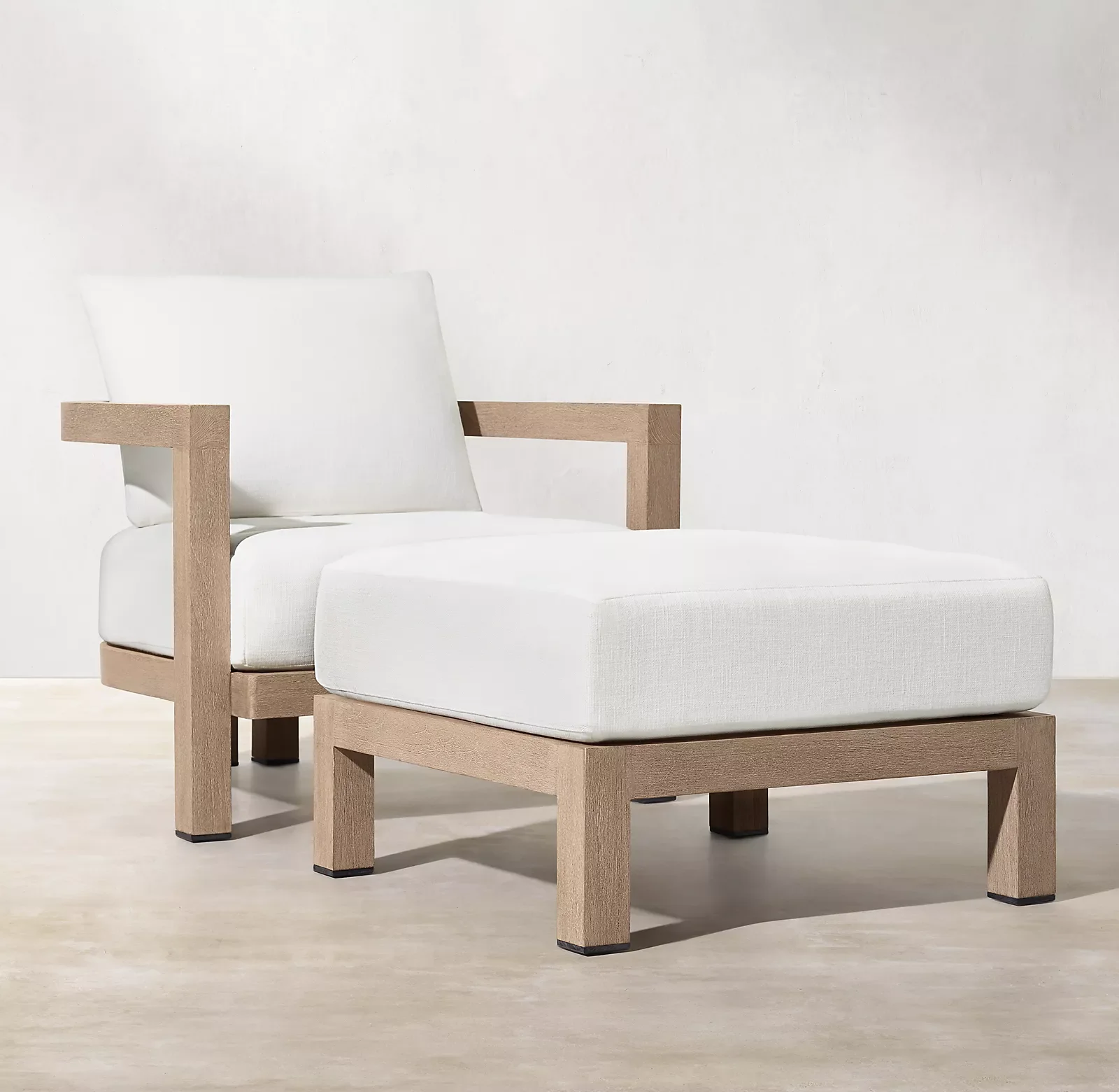 classic relaxing stool ottoman lounger sofa chair outdoor teak furniture set