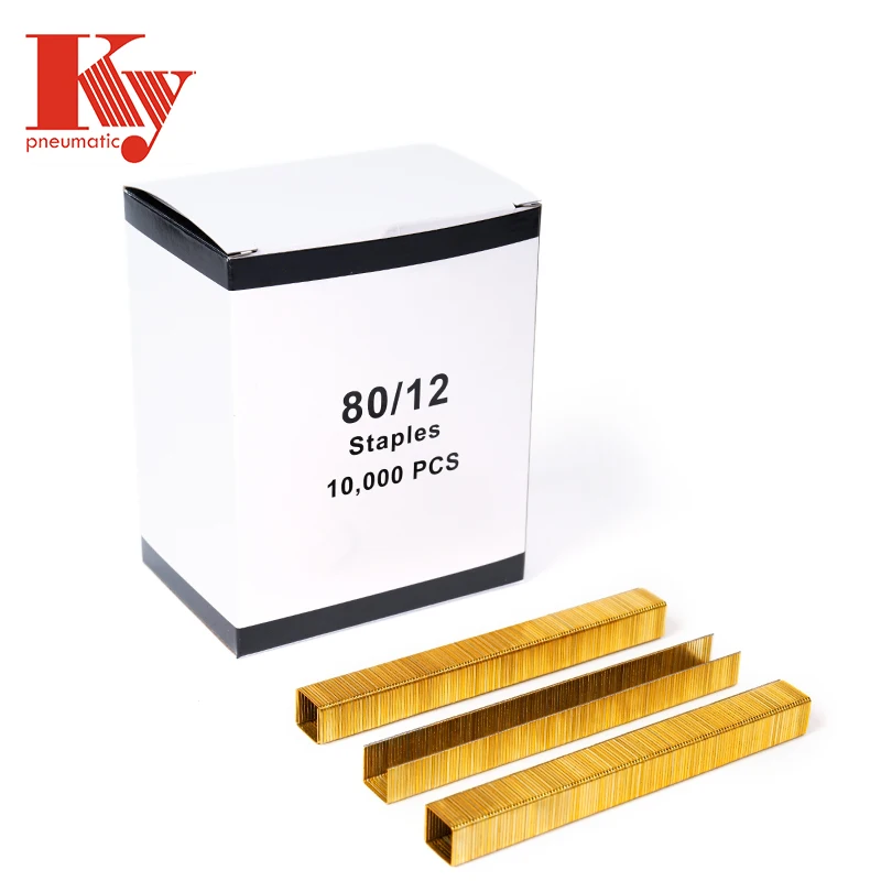 21 калибра, серебряный золотой цвет, степлы для пневматического пистолета, мебельные гвозди, застежка 80 U, степлер 8012 Grapas Clavos