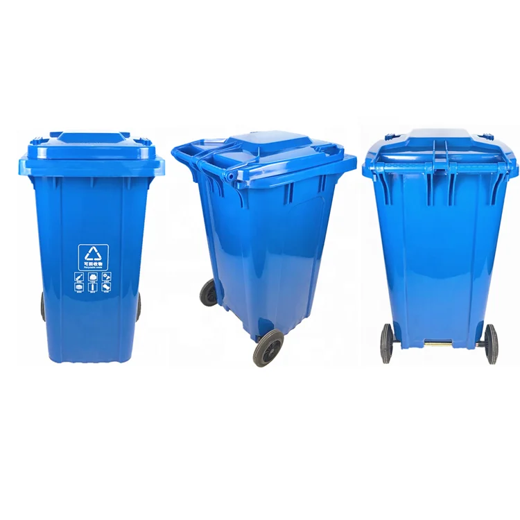 High quality large capacity industrial 240L trash can garbage waste bin for sale