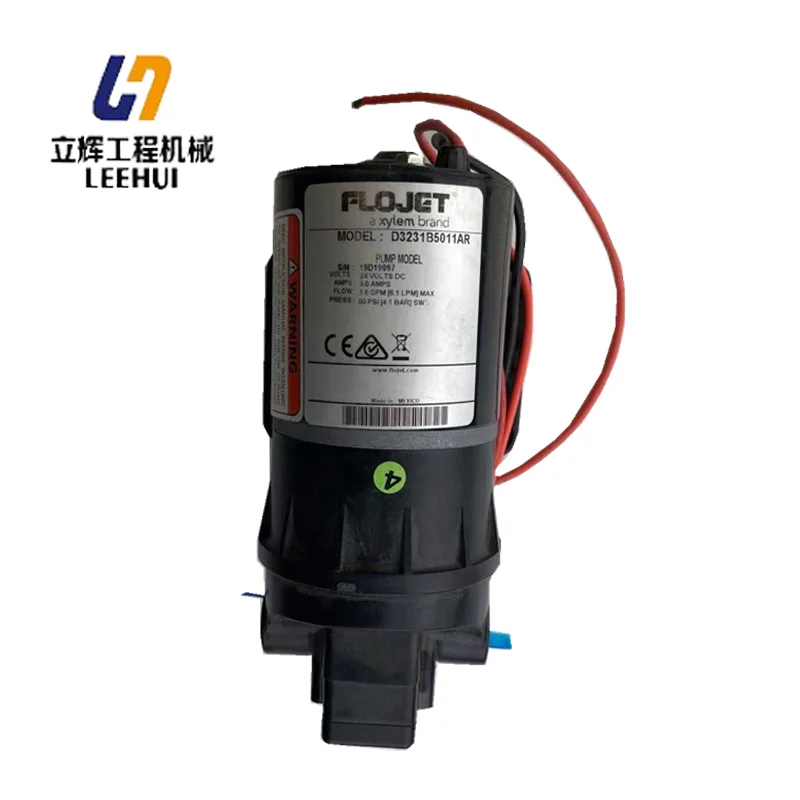 High-quality FLOJET 24V road roller  water pump Bomag Hamm Dynapac Catpilliar PN.2335548