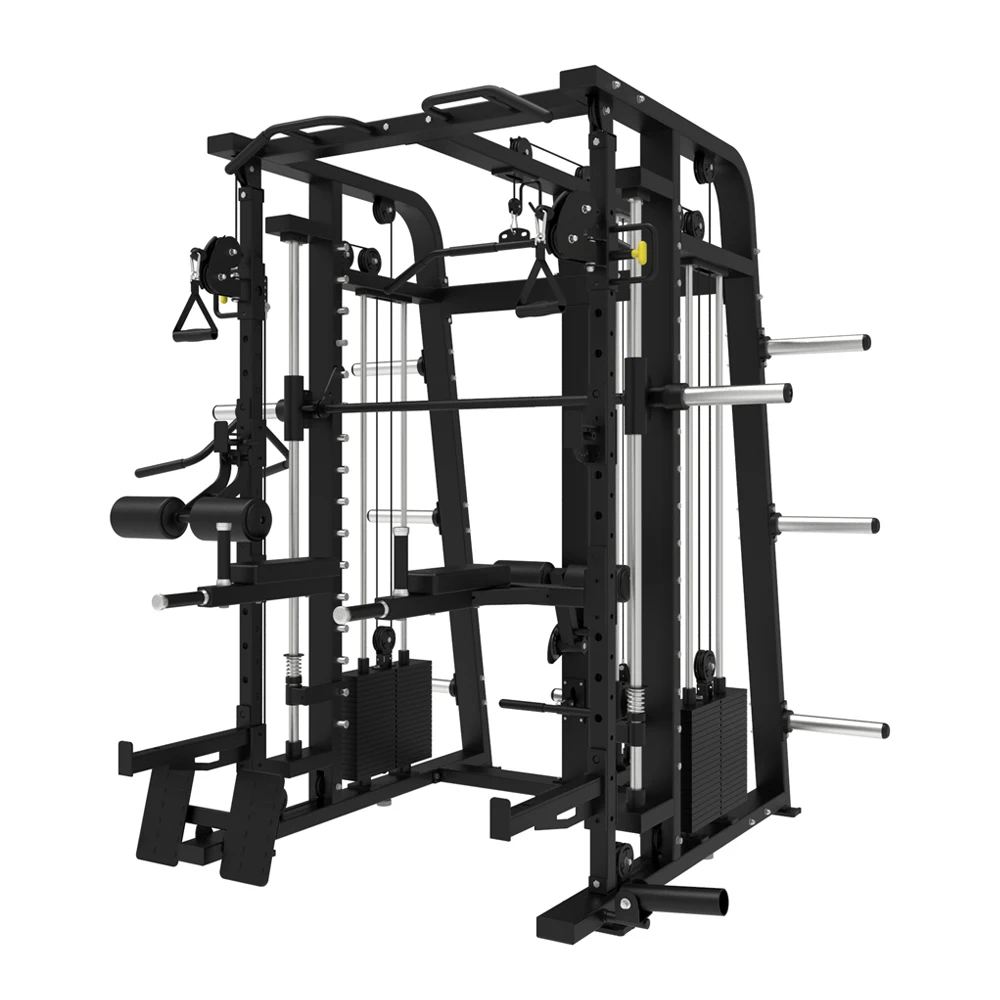 Fitness Comprehensive Training Device Gym Fitness Equipment Free Weight Stack Squat Rack Smith Machine Multi Gym Trainer