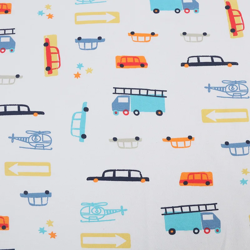 Breathable Stretch Cotton Fabric  Digital Print Customize Your DIY 95 cotton 5 spandex fabric For Kids