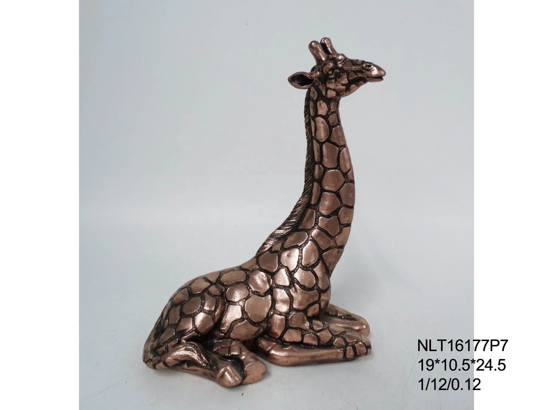 Polyresin resin craft home decor Tableware Decor Animal Sculpture Ornaments Giraffe Statue Polyresin Giraffe Decor