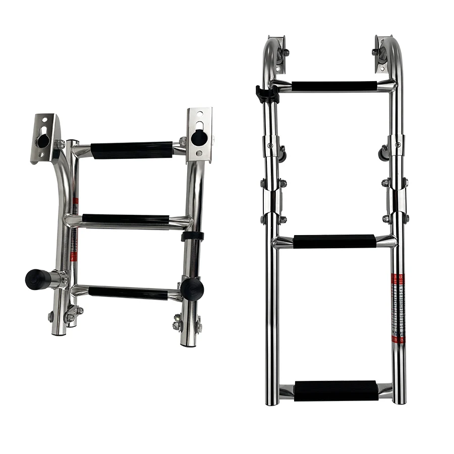 Stainless Steel boat ladder Hardware telescopic boarding ladder for Boat