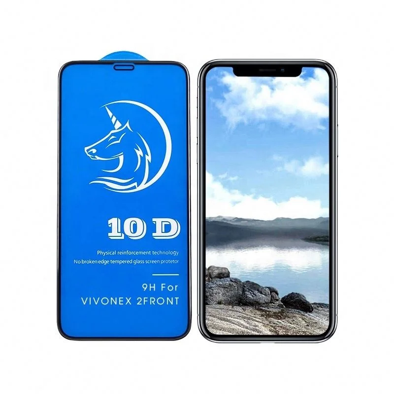 Super Large Curved Smooth Edge Horse Head 10D Tempered Glass Screen Protector For iPhone Xs Max Xr 11 12 Mini 13 Pro Max 14 Plus