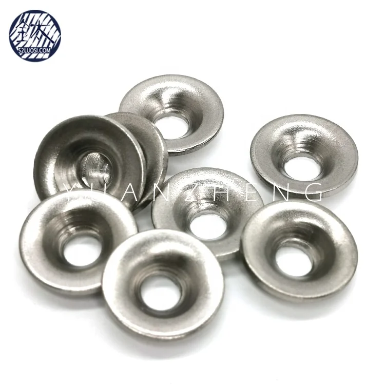 Customized Gr2 M6 Titanium Bowl Washers For Flat Countersunk Screws