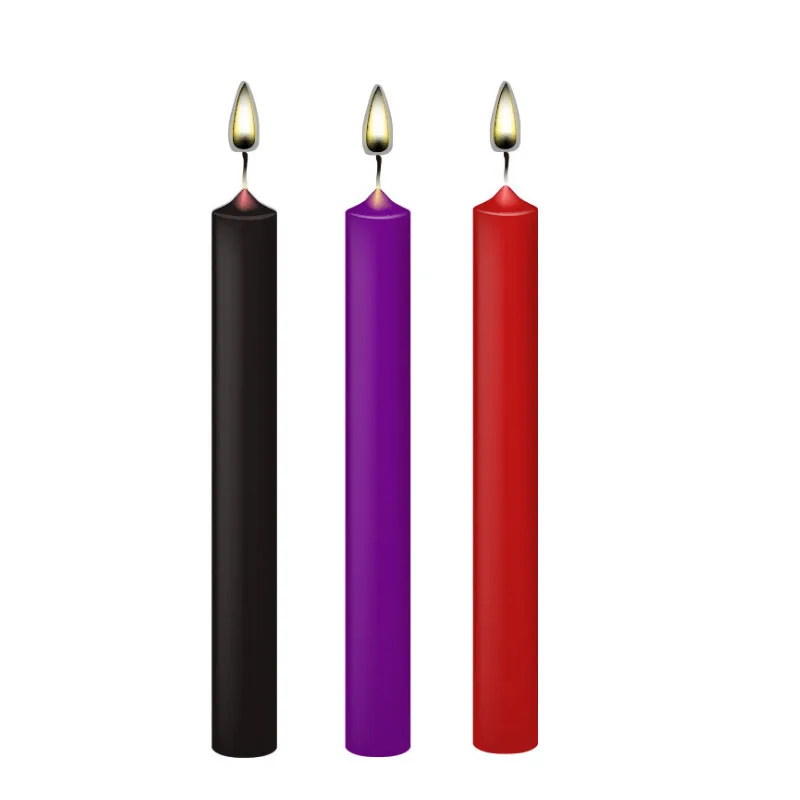 Adult products low temperature candles 3 pcs set massage oil low temperature candles SM flirting candles Drip wax sex toys
