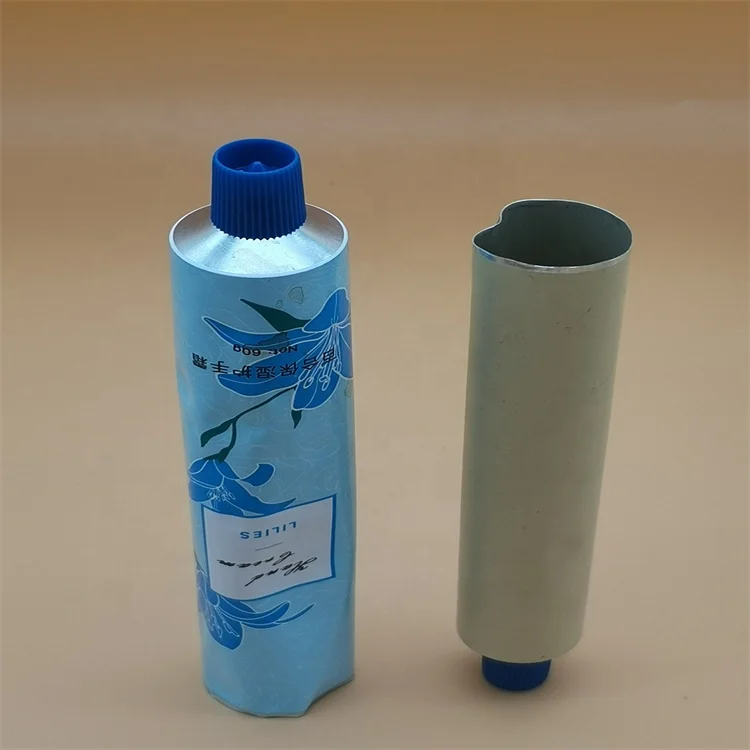 100ml 250 ml Empty labeling collapsible aluminum cosmetic hand Cream Packaging Tube  With Lid