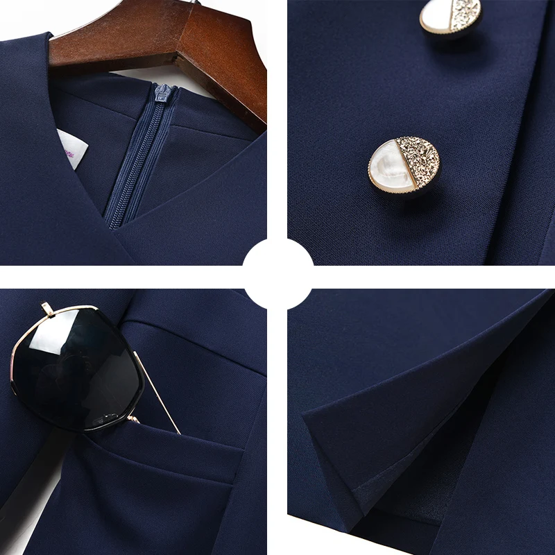 New professional dress short sleeve beauty salon uniform elegant air hostess uniform