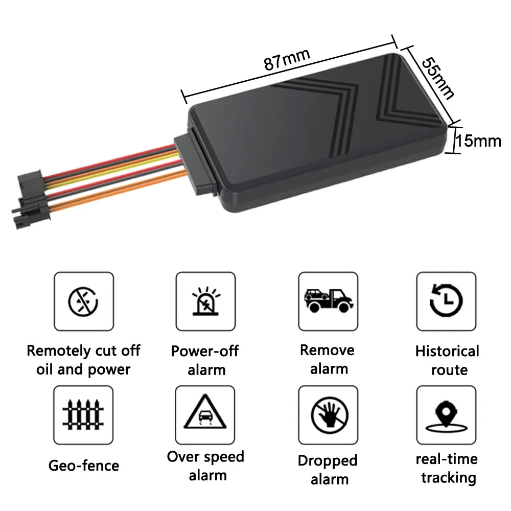 Factory Tracking device Car Tracker locator Universal Vehicle GPS tracker with Power off and oil off