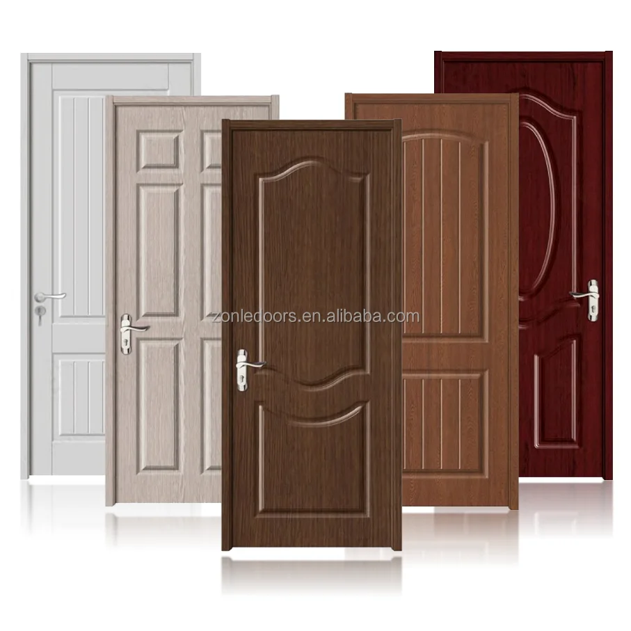 100% Waterproof Polymer Hollow Door Israel Custom Interior Wpc Water Proof Door With Smart Lock