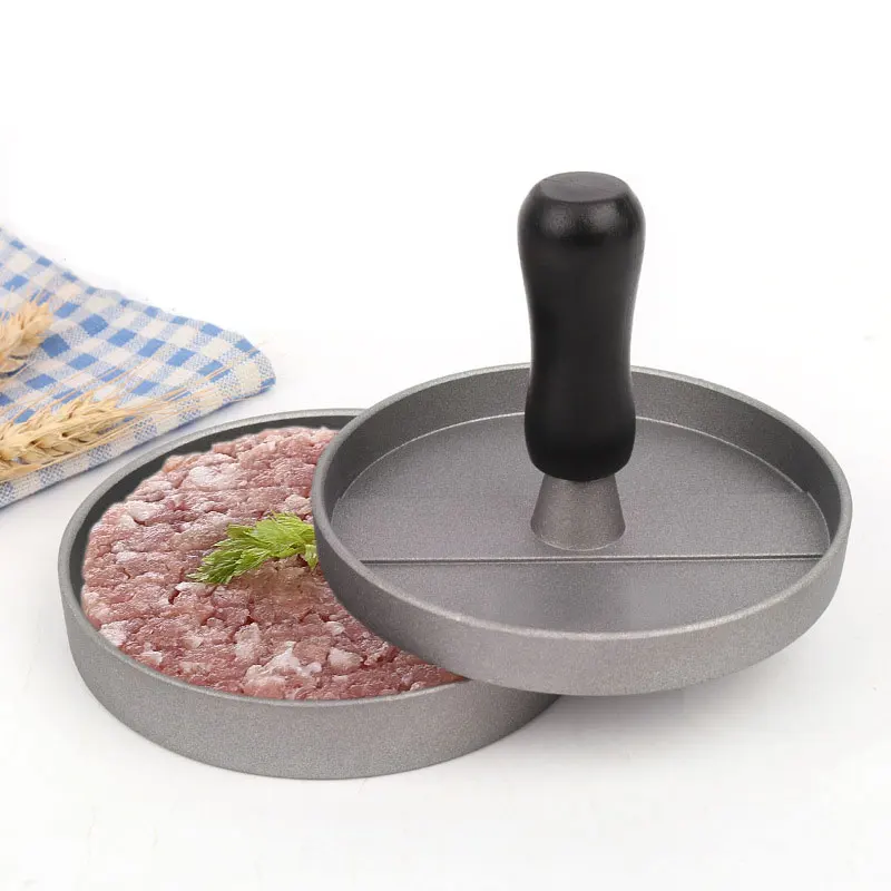 Non-Stick Hamburger Meat Mold Burger Press Patty Maker with 100 Wax Papers Set