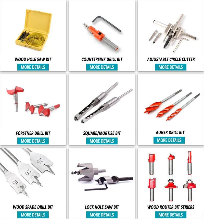 TCT Hinge Boring Forstner Drill Bit Sets/Kits For Wood