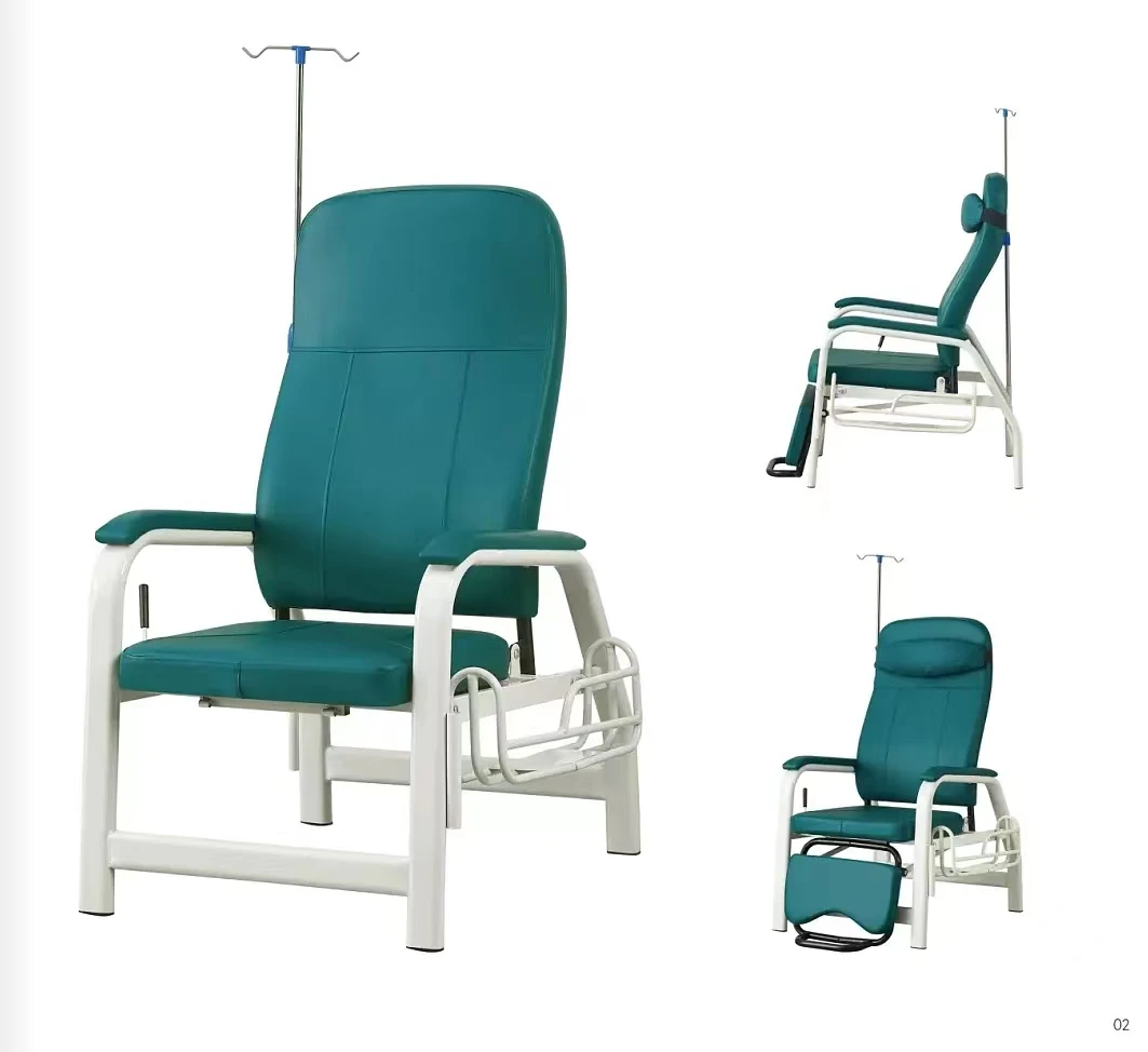 infusion chair hospital other equipment half lying reclining IV Infusion chair medical tranfusion chair for clinic use
