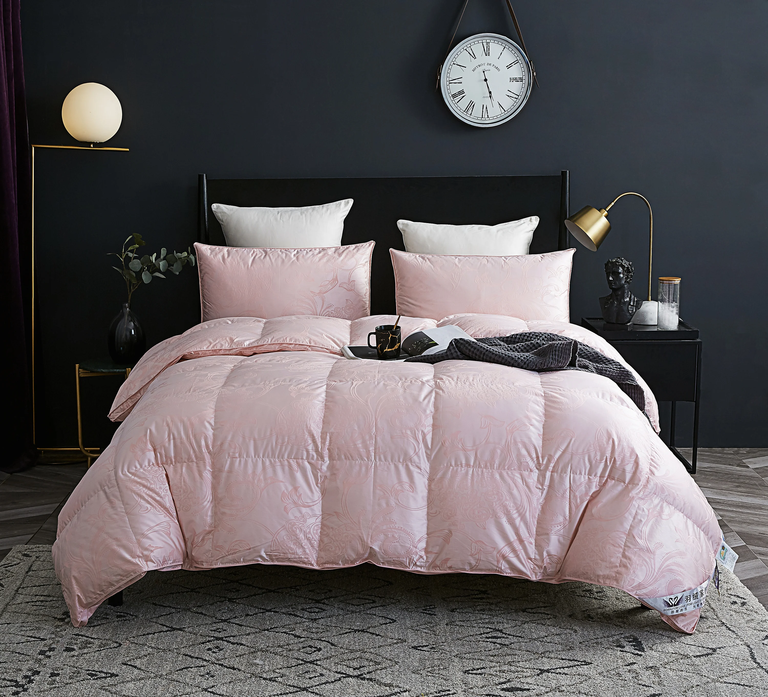 Отель семьи использования high-end белый гусиный пух одеяло комплекты постельного белья