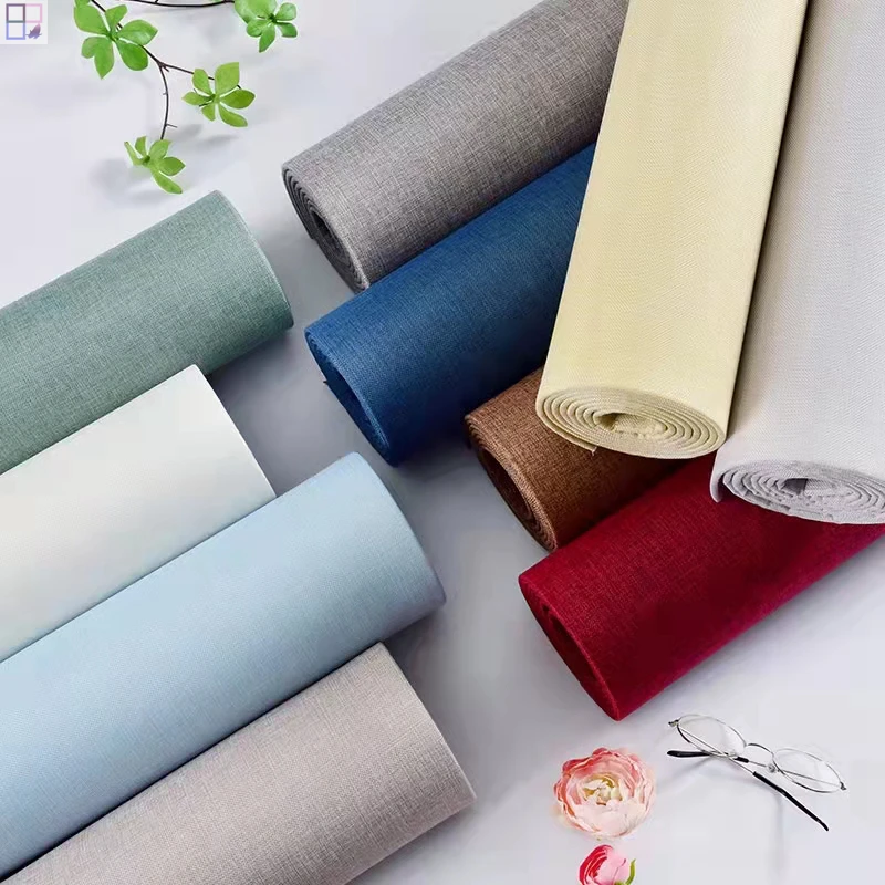 Sound insulation thickness fabric PVC wall panel self adhesive wall sticker paper rolls wallpapers for living room luxury