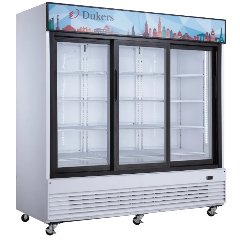 Large Volume Commercial 3 glass doors soft drink cooler supermarket beverage display fridge chiller refrigerator showcase