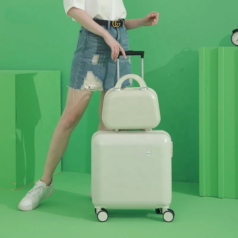 children carry on luggage trolley travel bag mini suitcase for kids