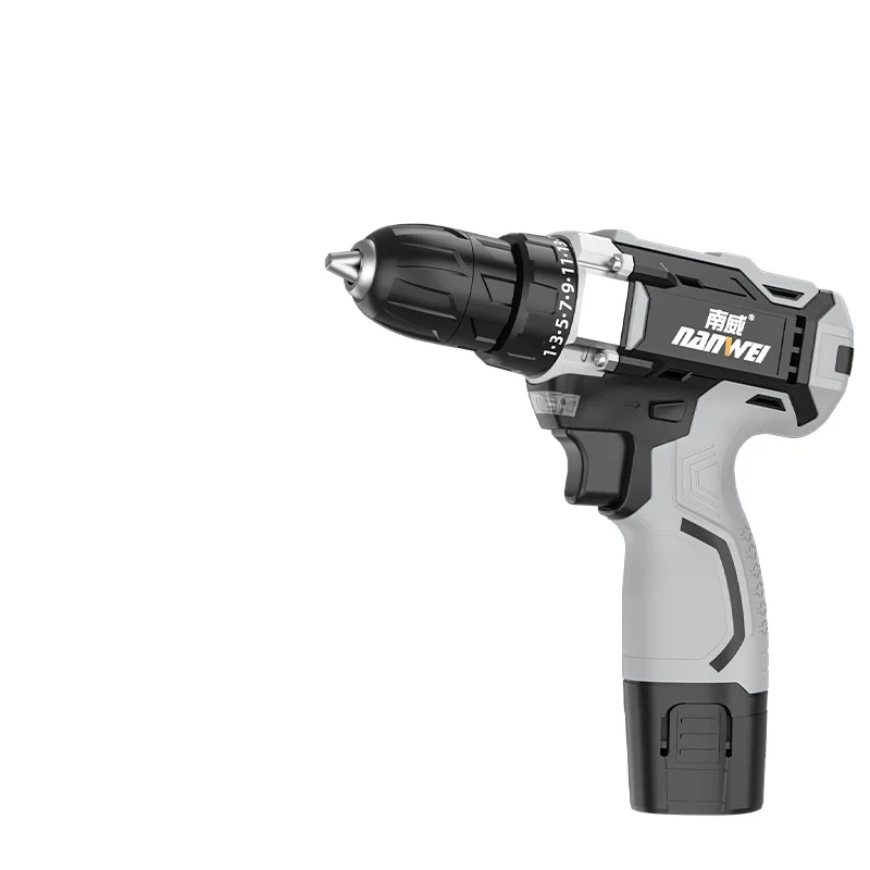 two speed model hand electric drill with 12v one battery one charger Appliance repairs tool for families DIY