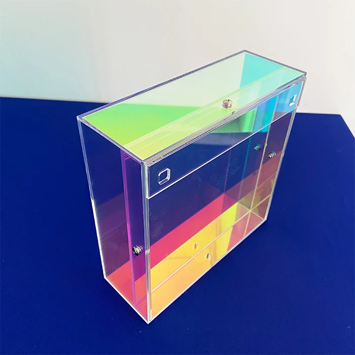 Custom Wall Mount Square Neon Acrylic Shadow Box Frame For Home Hotel Room Decor
